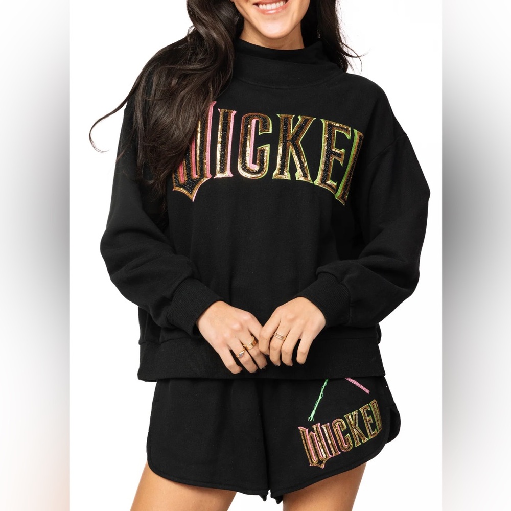 Wicked Mock Neck Sweatshirt & Short Set